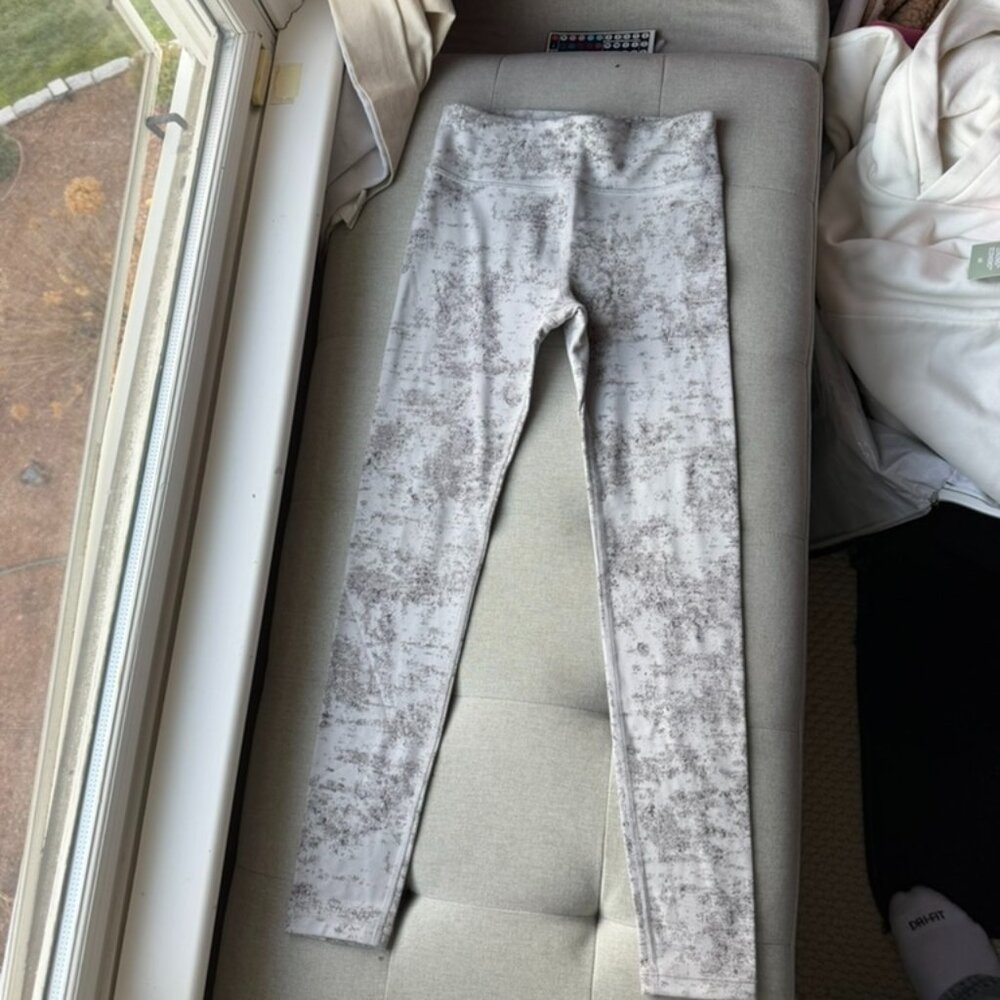 Athleta girl marble print leggings